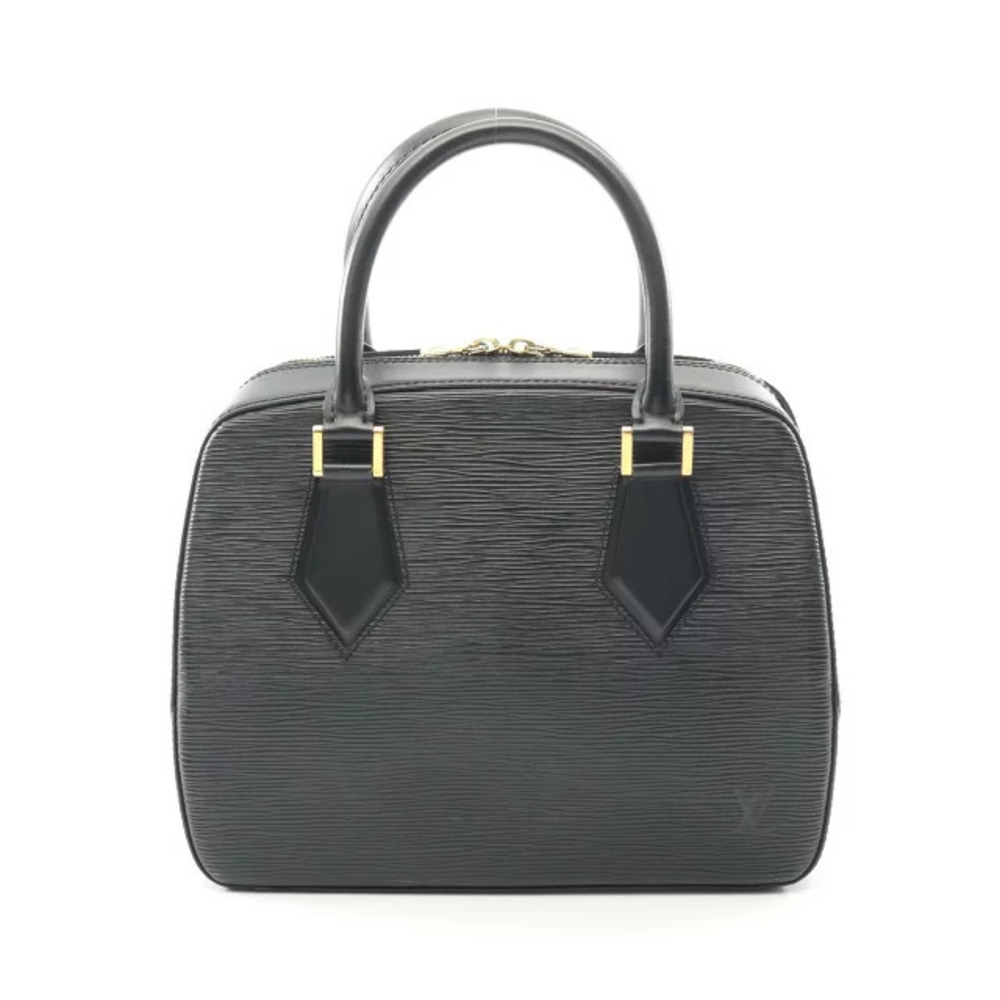 Louis Vuitton Sablon Handbag Leather Epi Black